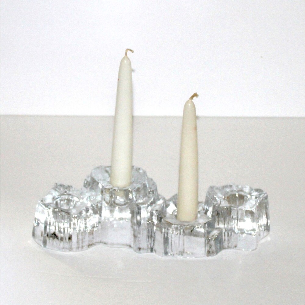 Muurla Crystal 4 Candle Holder Finland Glacier Iceberg Scandinavia